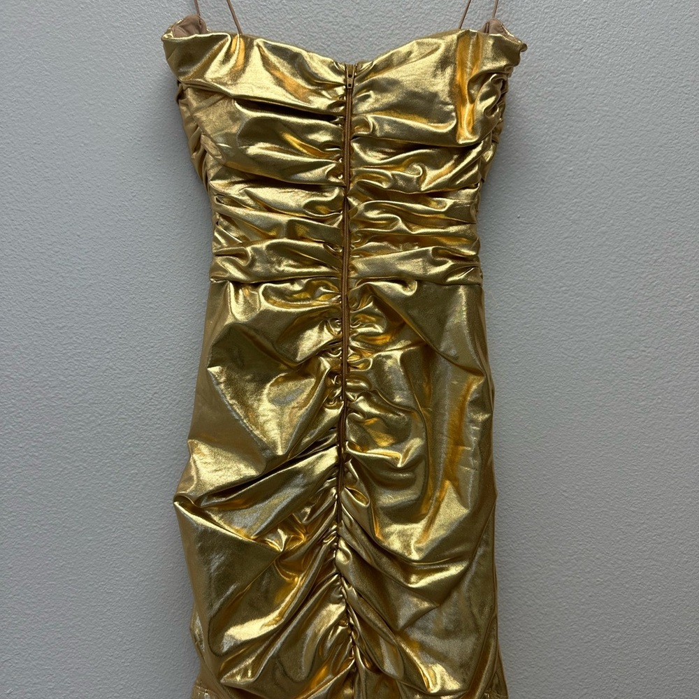 ALEX PERRY
Corin Ruched Metallic Minidress - Picture 6 of 7